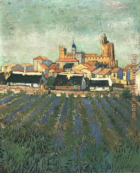 Vincent van Gogh Vue de Saintes Maries 1888